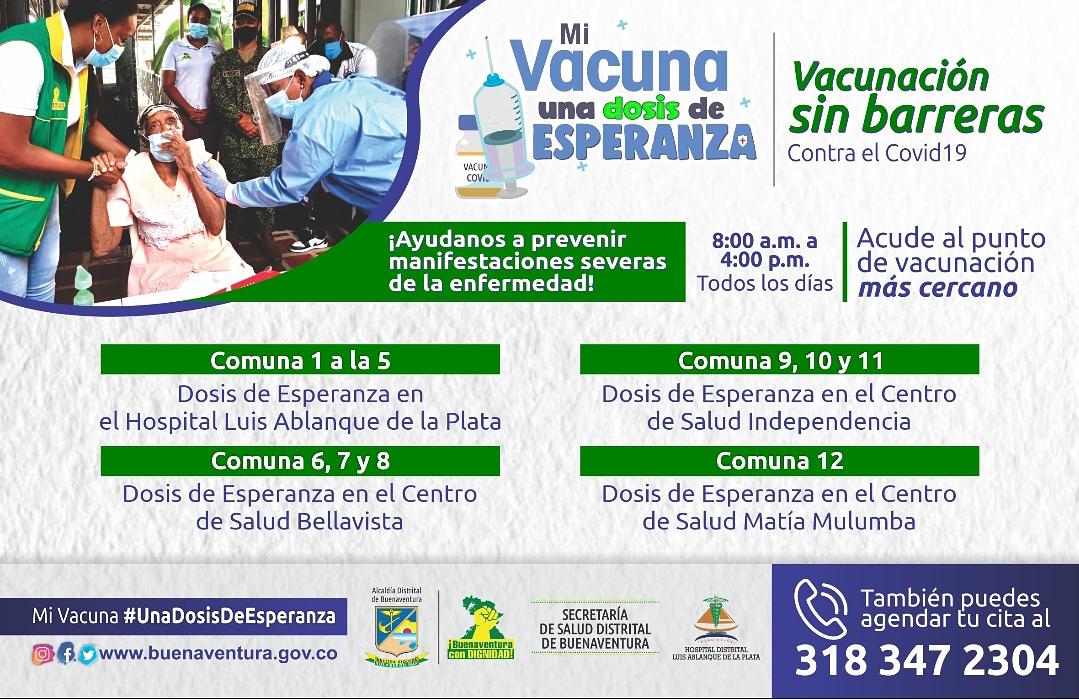 Buenaventura inició la búsqueda activa de población entre 70 y 80 años para que se apliquen la vacuna contra la COVID-19