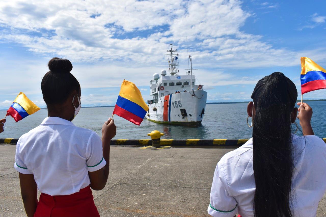 Tras cinco meses de navegación, el Buque Oceanográfico ARC &lsquo;Providencia&rsquo; zarpa del pacífico colombiano