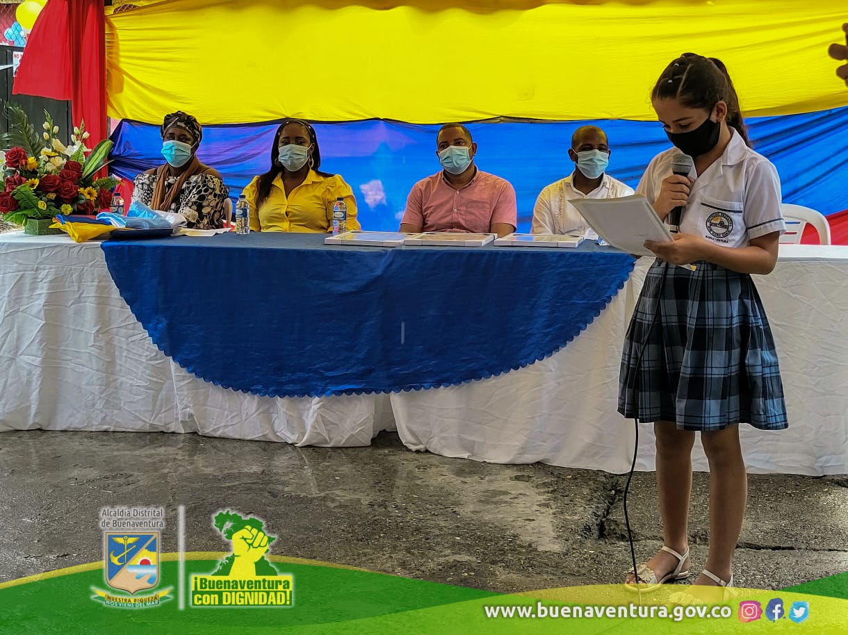En el barrio Camilo Torres de Buenaventura se realizó la reapertura de la sede Rafael Uribe Uribe de la Institución Educativa José María Cabal