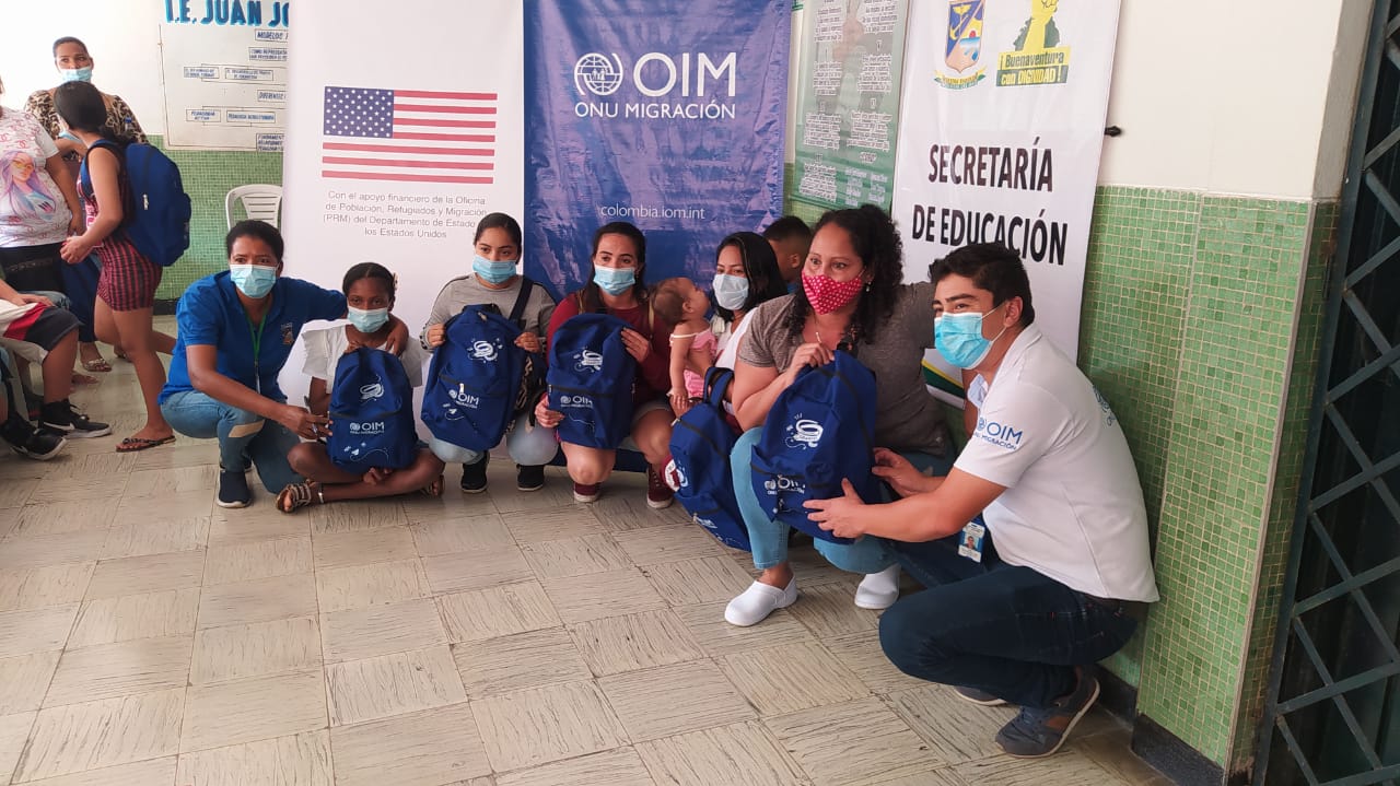 La OIM y la Secretaría de Educación de Buenaventura entregarán Kits Escolares a estudiantes venezolanos