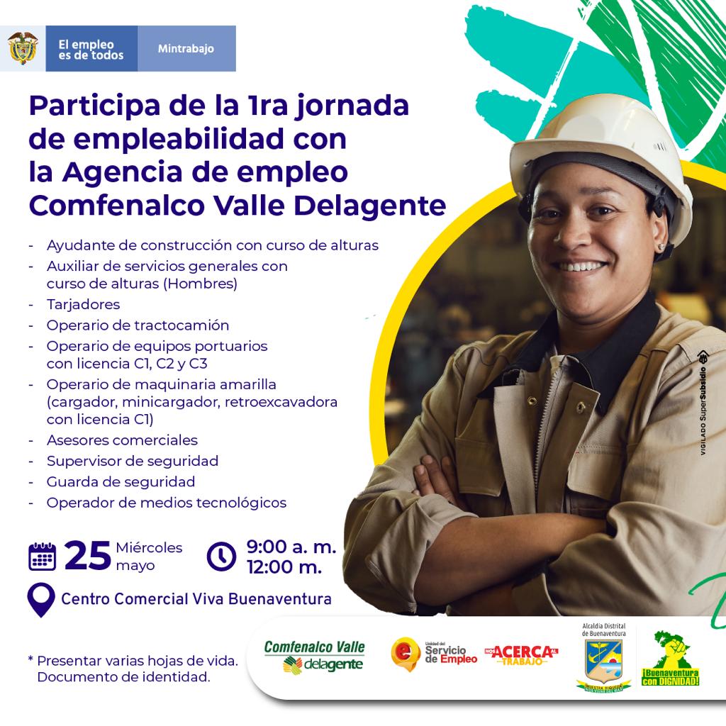 Trabajo Si Hay! primera jornada de empleabilidad presencial en Buenaventura con Comfenalco Valle Delagente