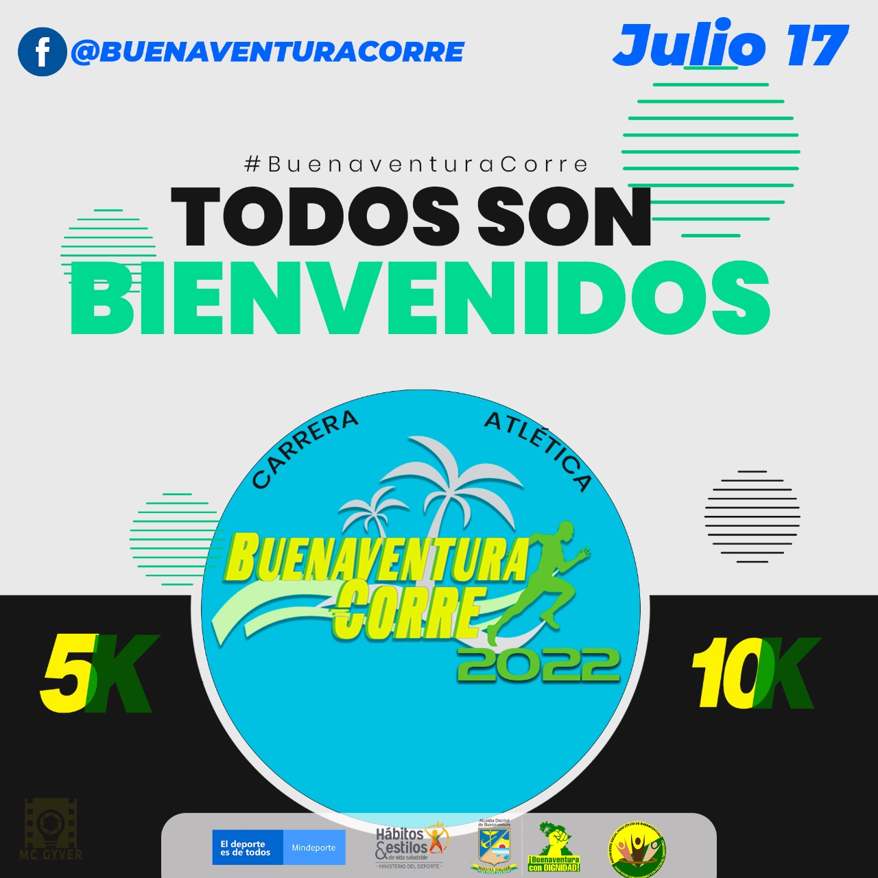 Dos mil personas se inscribieron para participar en la 3a edición de la carrera atlética Buenaventura Corre