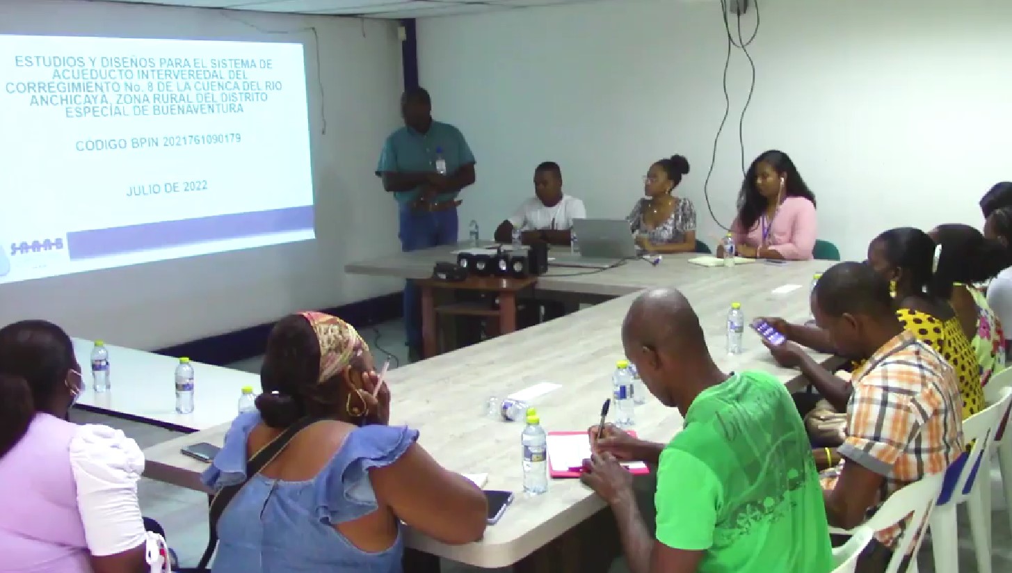 La SAAAB presenta estudios y dise&ntilde;os para acueducto regional en el corregimiento No. 8 de Buenaventura