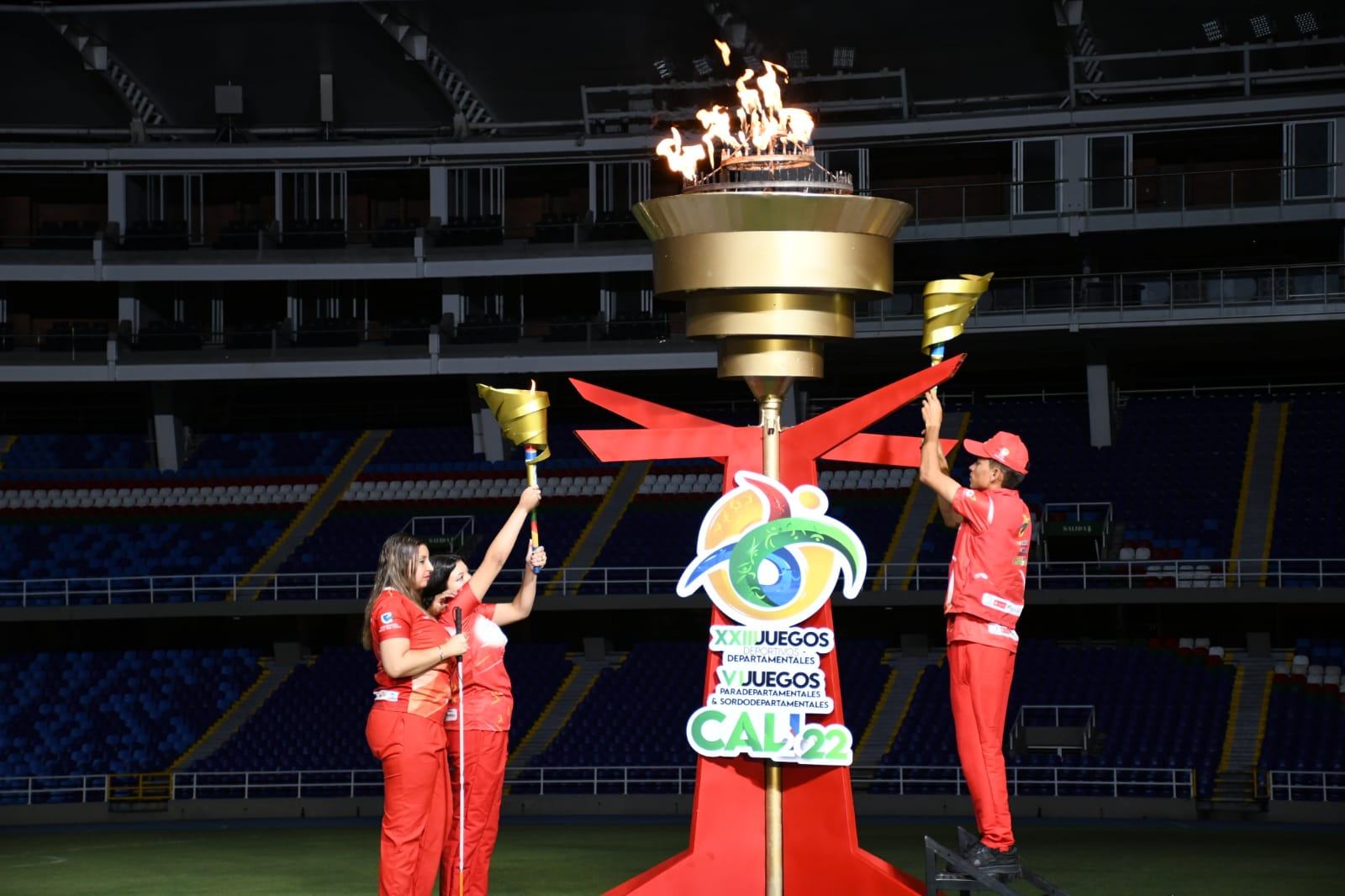 Se encendió la antorcha! para inaugurar los Juegos Departamentales 2022