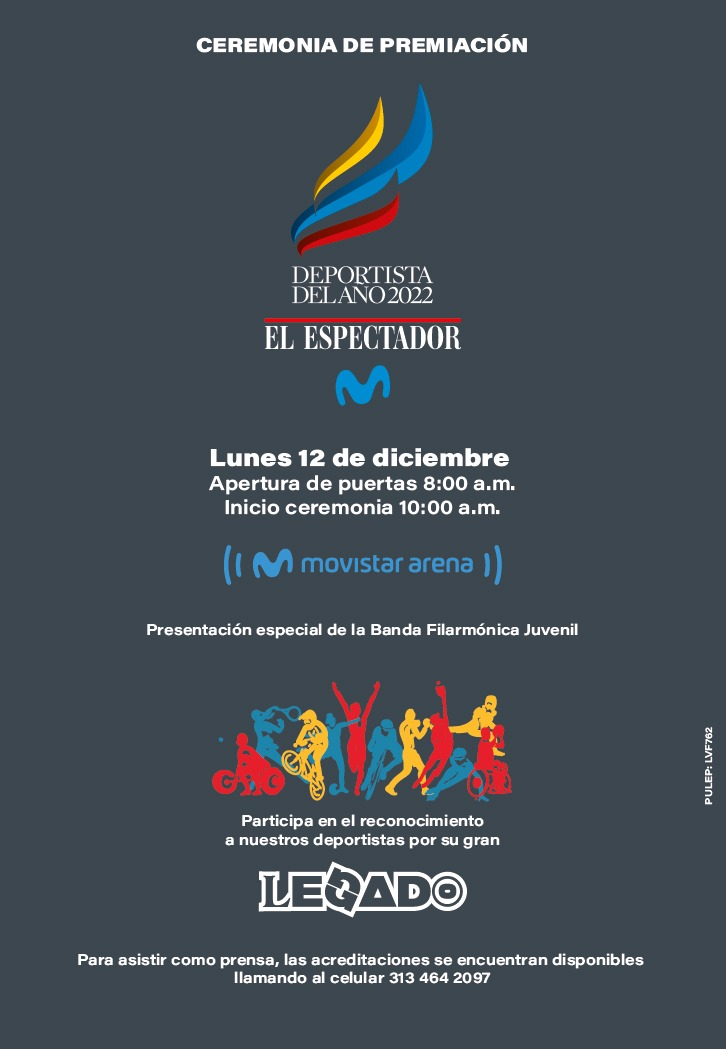 Premiación del Deportista del A&ntilde;o en Colombia se realizará en el Movistar Arena