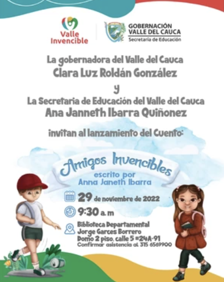 La Secretaria de Educación del Valle lanzó el libro &lsquo;Amigos Invencibles&rsquo;, que destaca el valor de la amistad y la educación