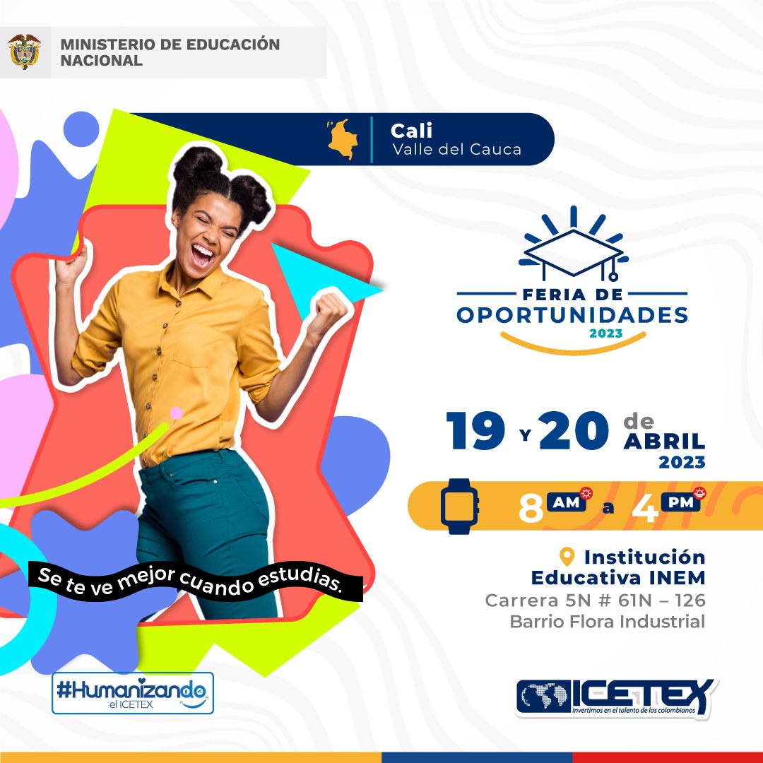 El ICETEX más humano y 36 universidades acompa&ntilde;arán a jóvenes y familias en la Gran Feria de Oportunidades del Valle del Cauca