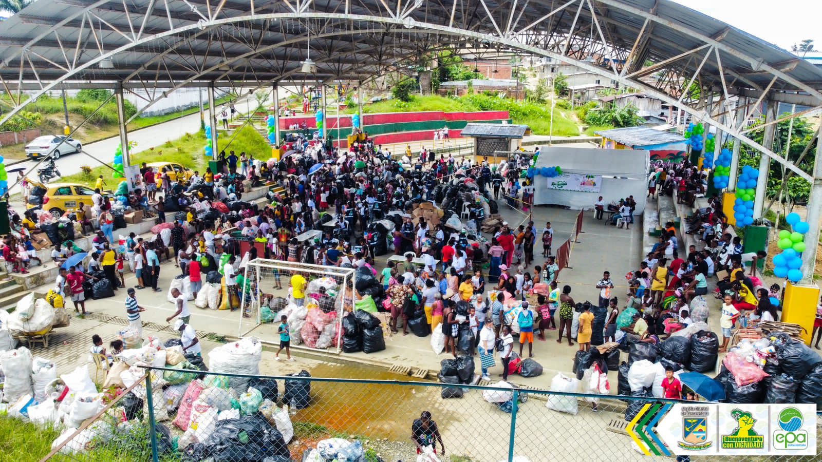 El BioTrueque del EPA se tomó un sector de la Localidad Continente El Pailón de Buenaventura, generando cultura del reciclaje