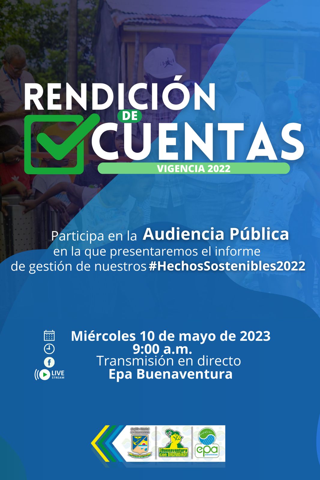 El Establecimiento Público Ambiental de Buenaventura presentará el 10 de mayo el balance de gestión de la vigencia 2022