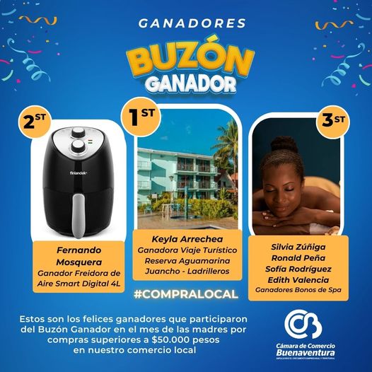 La Cámara de Comercio de Buenaventura realizó el sorteo de la campa&ntilde;a Buzón Ganador del mes de mayo de 2023