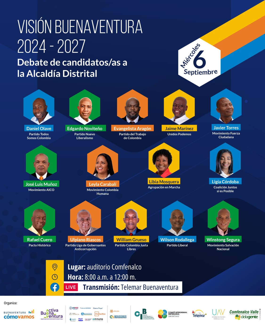 Gran debate: Visión Buenaventura 2024 - 2027 ¿Qué proponen los candidatos y las candidatas a la Alcaldía?
