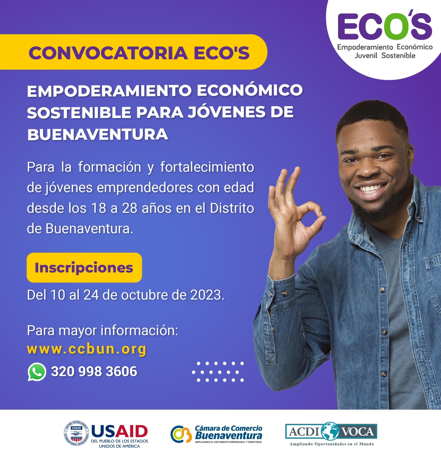 Convocatoria ECO'S para Jóvenes Emprendedores