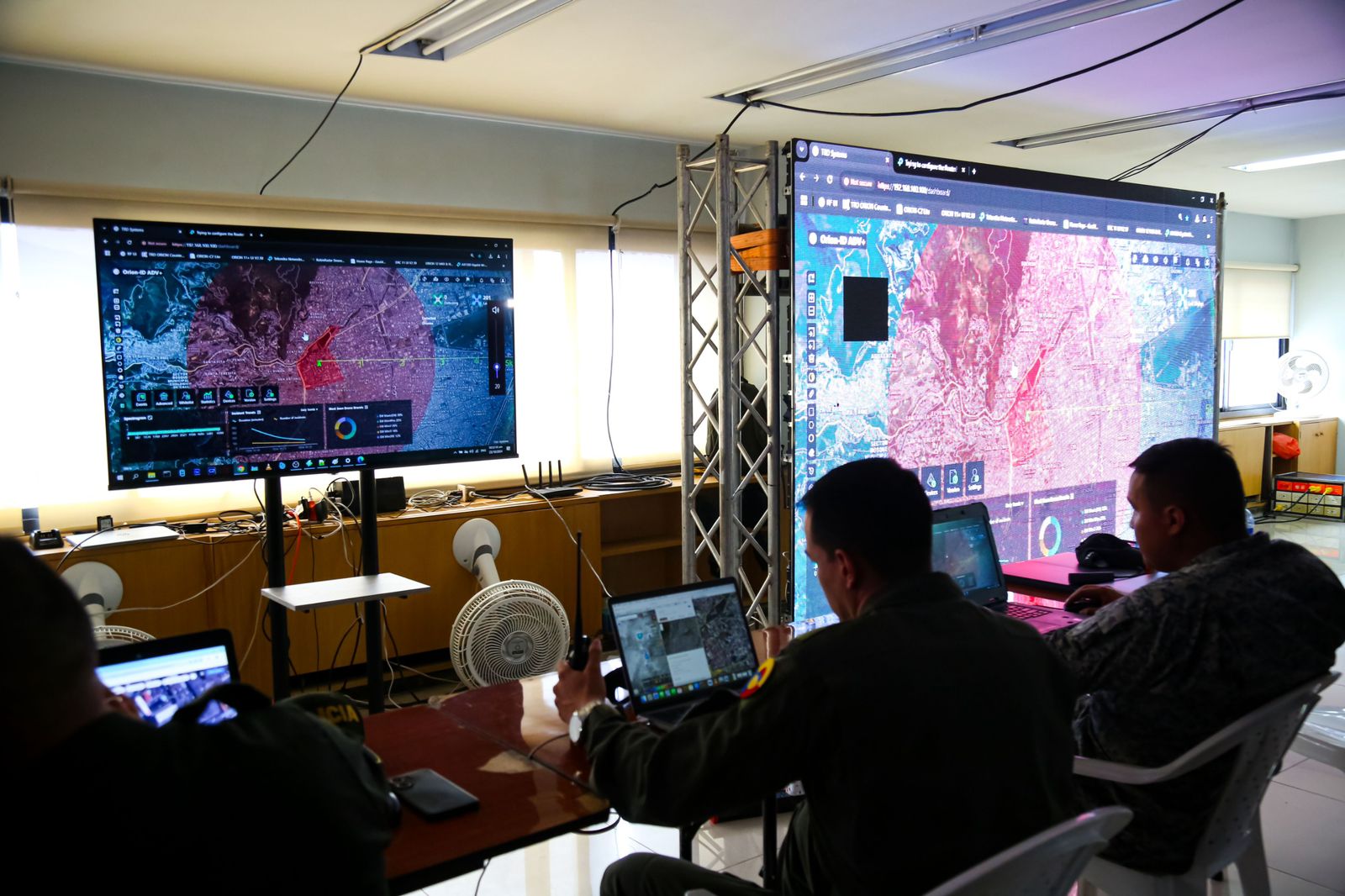 Así funciona la central antidrones que garantiza la seguridad en la COP16 en Cali