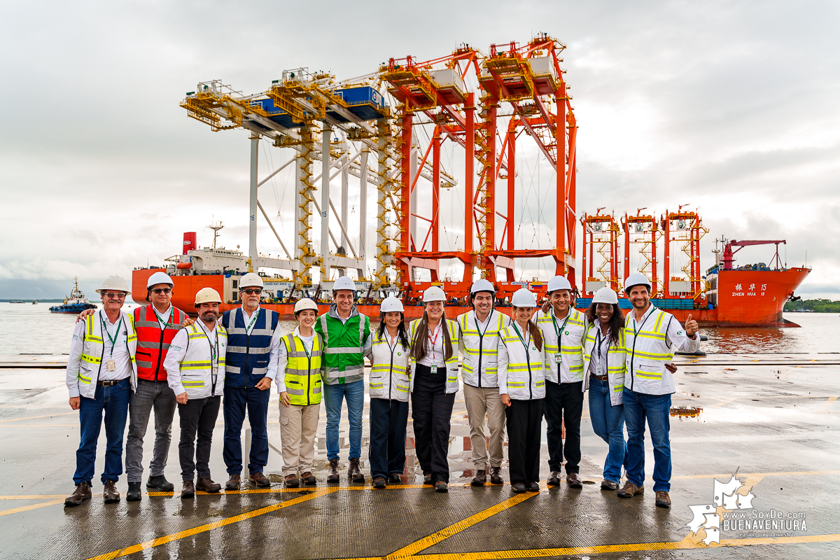 La Sociedad Puerto Industrial Aguadulce incorpora dos grúas pórtico de última generación y fortalece la operación portuaria de Buenaventura