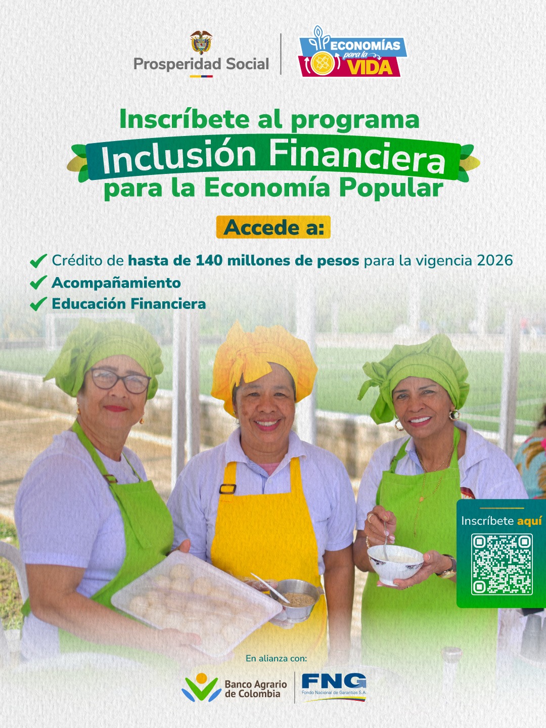 Prosperidad Social pone en marcha el programa Inclusión Financiera para la Economía Popular