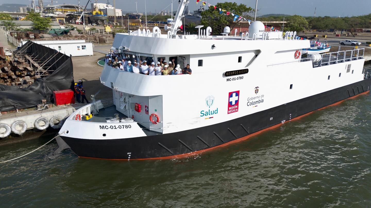 Zarpa desde Cartagena el Buque Hospital Benkos Biohó para atender comunidades del Pacífico colombiano