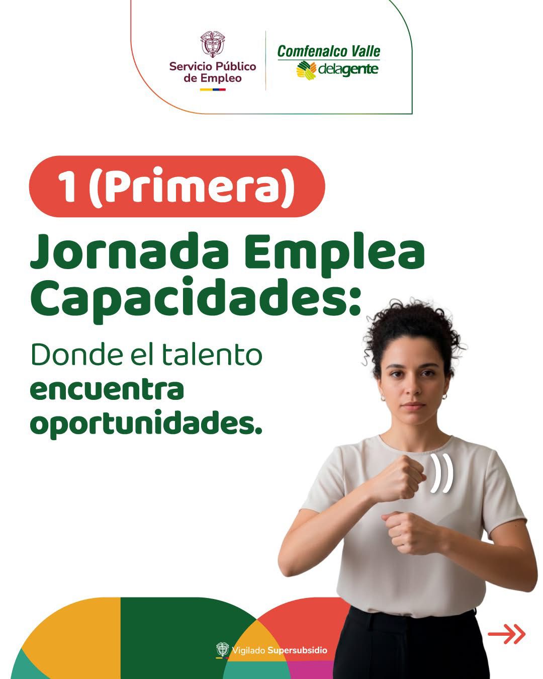 Llega a Cali la 1á jornada de empleo dirigida a personas con algún tipo de discapacidad: Emplea Capacidades