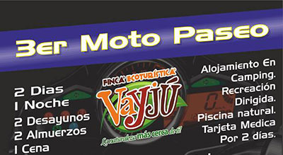3er motopaseo organizado por Platino Producciones
