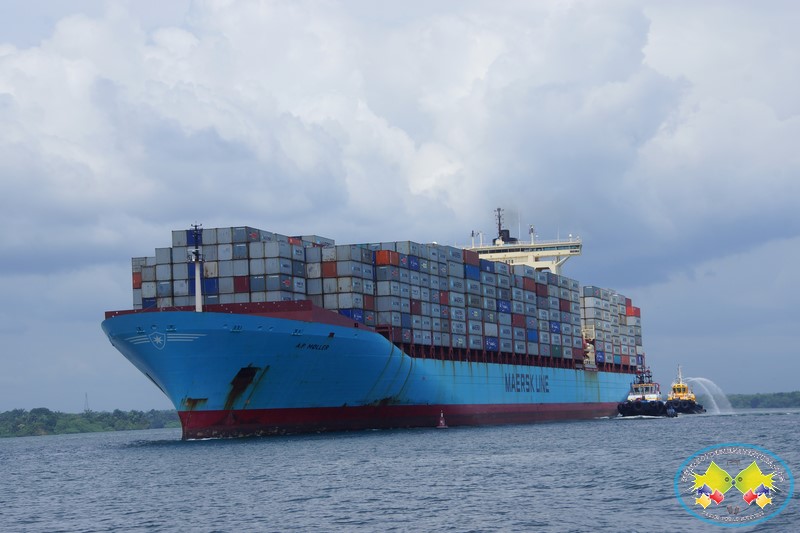 La Motonave A.P. Moller es el portacontenedores más grande que ha arribado a Buenaventura