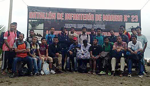 Armada Nacional halla 24 migrantes ilegales en Chocó