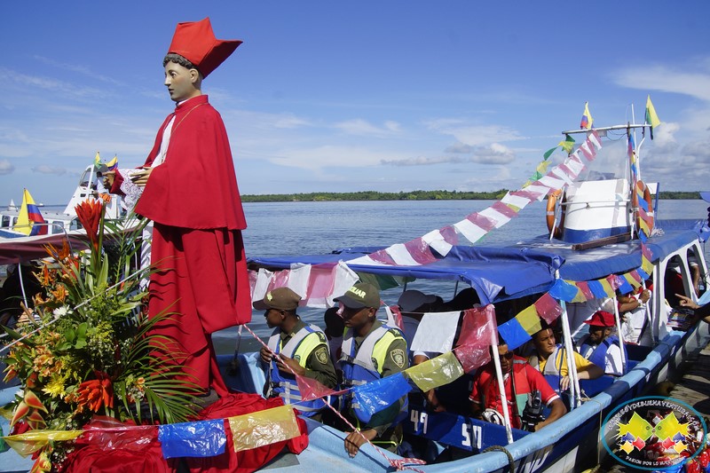 Se realizó la tradicional balsada con San Buenaventura hasta La Bocana