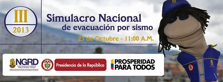 El 23 de octubre se realizará el Simulacro Nacional de Evacuación por Sismo