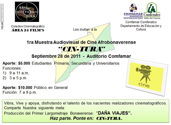 Cine Afrobonaverense en Comfamar - Comfenalco Valle