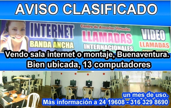Vendo sala de Internet
