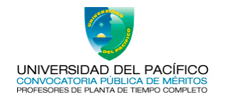 Abierto Concurso para Docentes de Planta en la Universidad del Pacífico