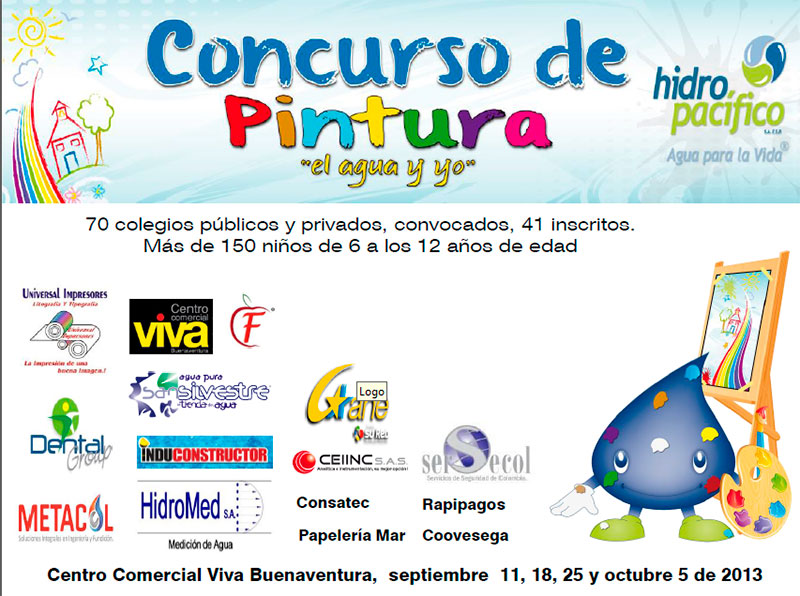 Más de 110 niños inscritos en Concurso de Pintura de Hidropacífico S.A.