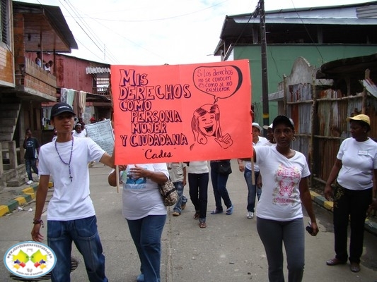 Con una marcha también se Conmemoró el Día Internacional de la Mujer en Buenaventura