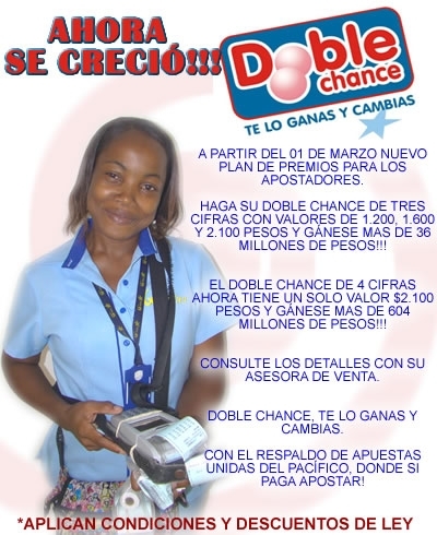 Ahora el Doble Chance se creció!!!
