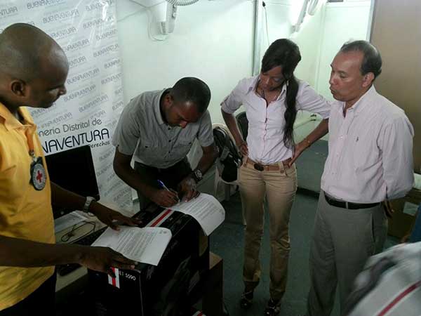Personería recibe donación de computadores del Comité Internacional de la Cruz Roja