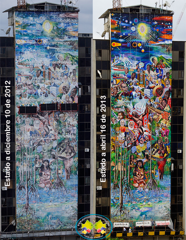 La recuperación del Mural Buenaventura 450 años al Cosmos está por concluir