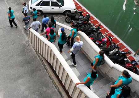 Oficina para la Gestión del Riesgo de Desastres realizó simulacro de evacuación por emergencia en edificio