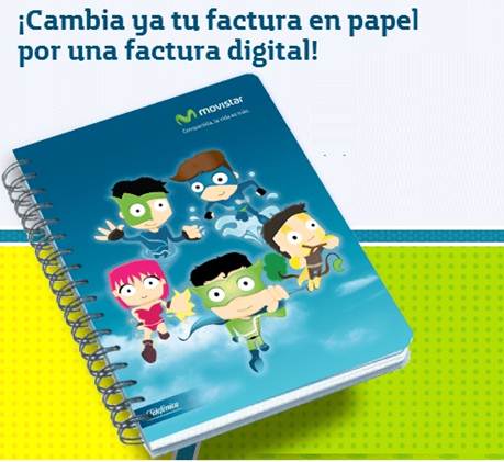 Movistar y la Fundación Telefónica lanzan campaña: cámbiate a factura digital y aporta tu papel a la educación