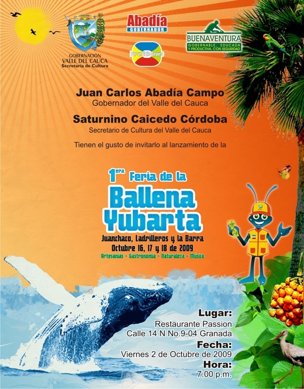 Hoy lanzamiento del Festival de la Ballena Yubarta