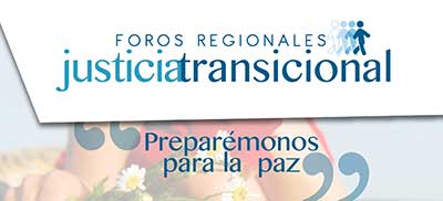 Programación del foro regional de Justicia Transicional en Cali