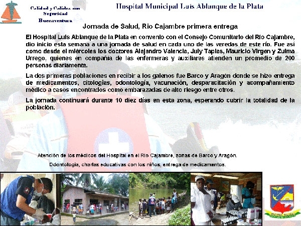Jornada Médica en Cajambre