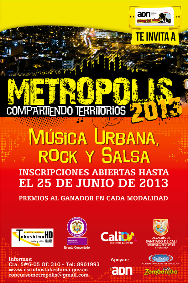 Abiertas las convocatorias de Metrópolis, Compartiendo Territorios 2013