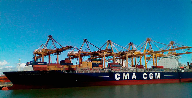Motonave CMA CGM NABUCCO, otro portacontenedores post Panamax que arriba a los muelles de la Sociedad Portuaria de Buenaventura