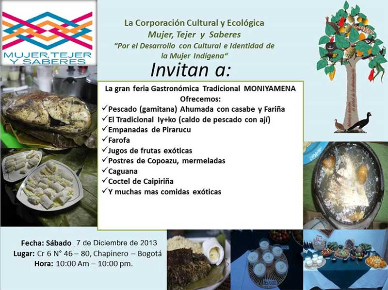 Mujeres de la Amazonía colombiana presentarán platos tradicionales en Bogotá