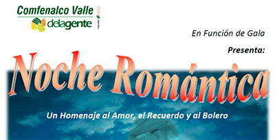 Noche Romántica en Comfenalco Valle este 27 de febrero