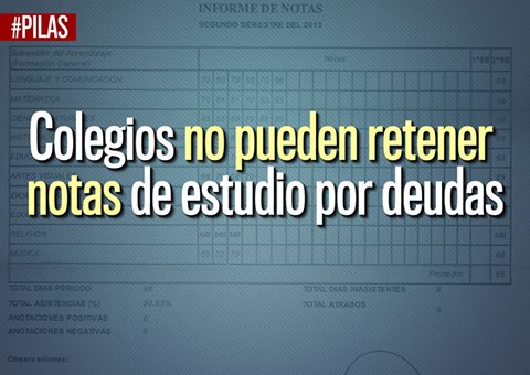 Colegios no pueden retener notas de estudio por deudas: Corte Constitucional