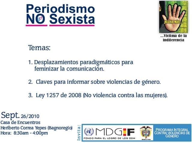 Conferencia “Periodismo no Sexista”