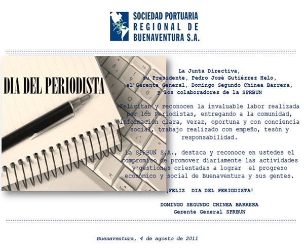 Feliz Día del Periodista