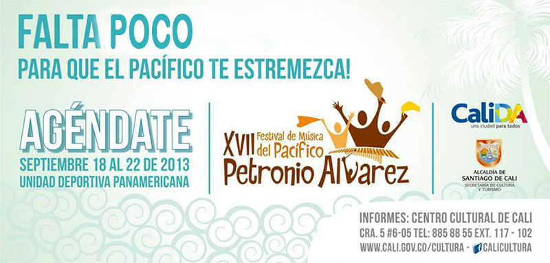 Programación del Festival de Música del Pacífico Petronio Álvarez 2013