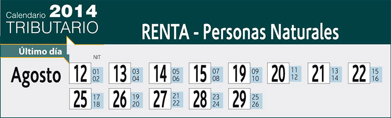 Comienzan últimos plazos para declarar el impuesto de renta