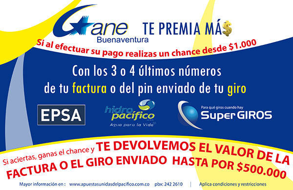 Enviar sus giros y cancelar su factura de agua y energía en los puntos Gane Servicios, sí paga