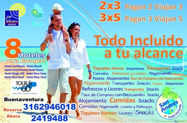 Vacaciones a San Andrés con todo incluido